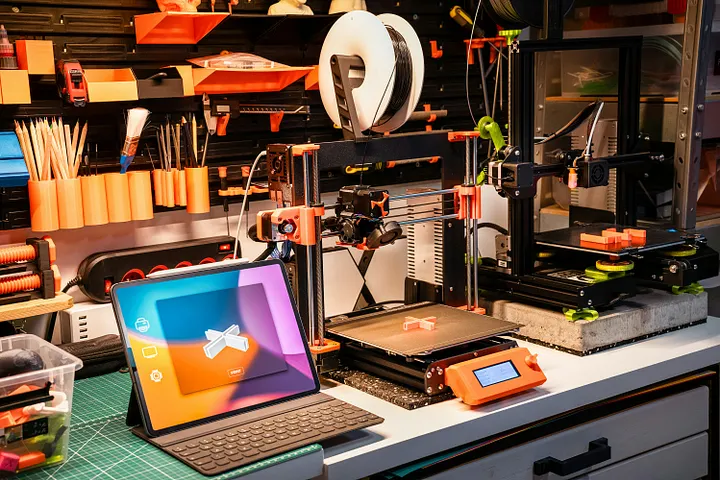 3D printer under operation